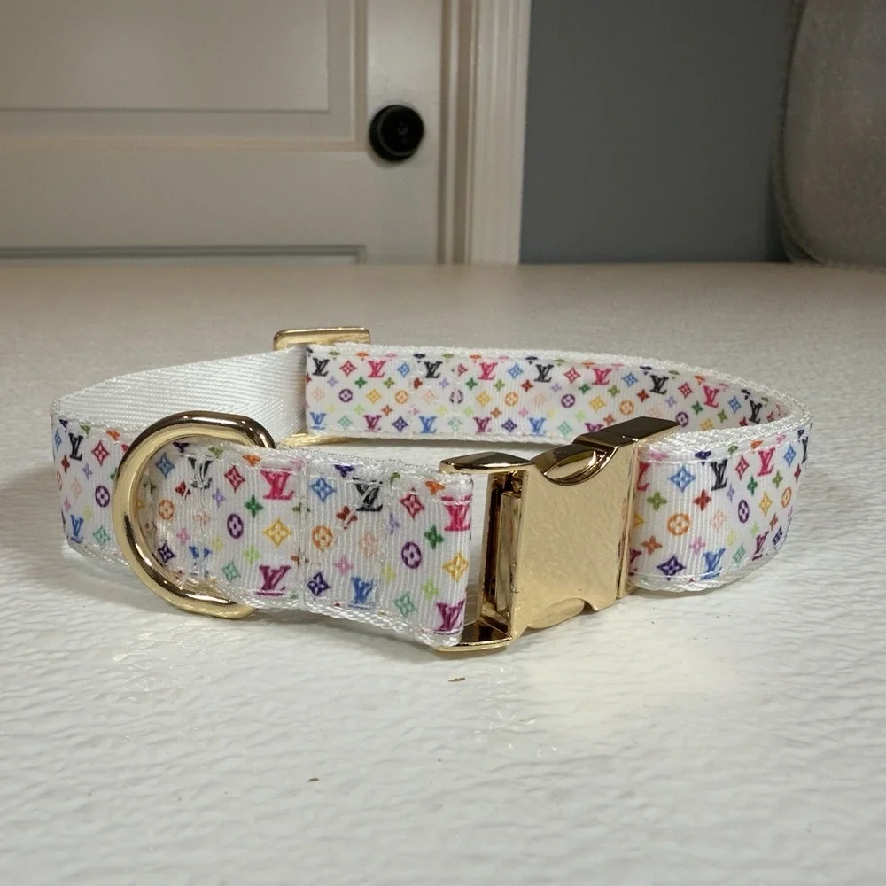 Luxury Dog Collar, Size XL, Colorful, 1